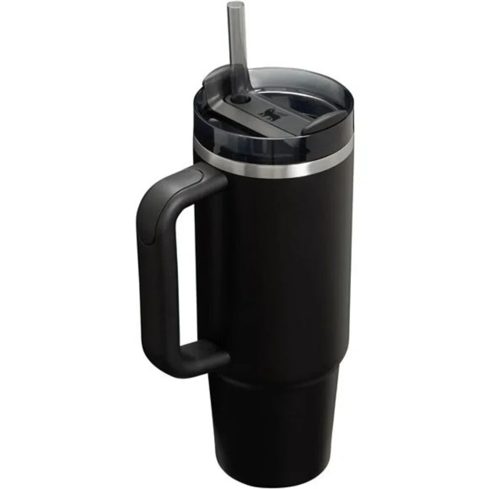 Stanley Quencher H2.0 Tumbler 30 oz Black With Handle Straw Lid Insulated Cup